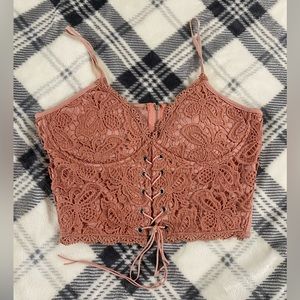 Pink tank top: size M. Wore twice